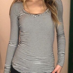 Striped AE Long Sleeve Shirt